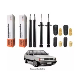 Kit 4 Amortecedores Cofap Gol G1 80/94 Quadrado + Batentes