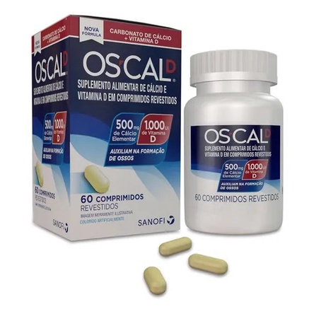 Os-cal D 500mg/1000ui C/ 60 Comprimidos | Shopee Brasil