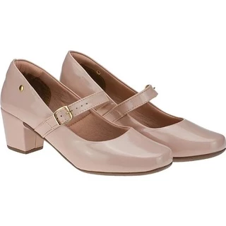 Sapato Boneca Social Salto 5cm Baixo Conforto Feminino Scarpin Baixo Sapatilha Boneca
