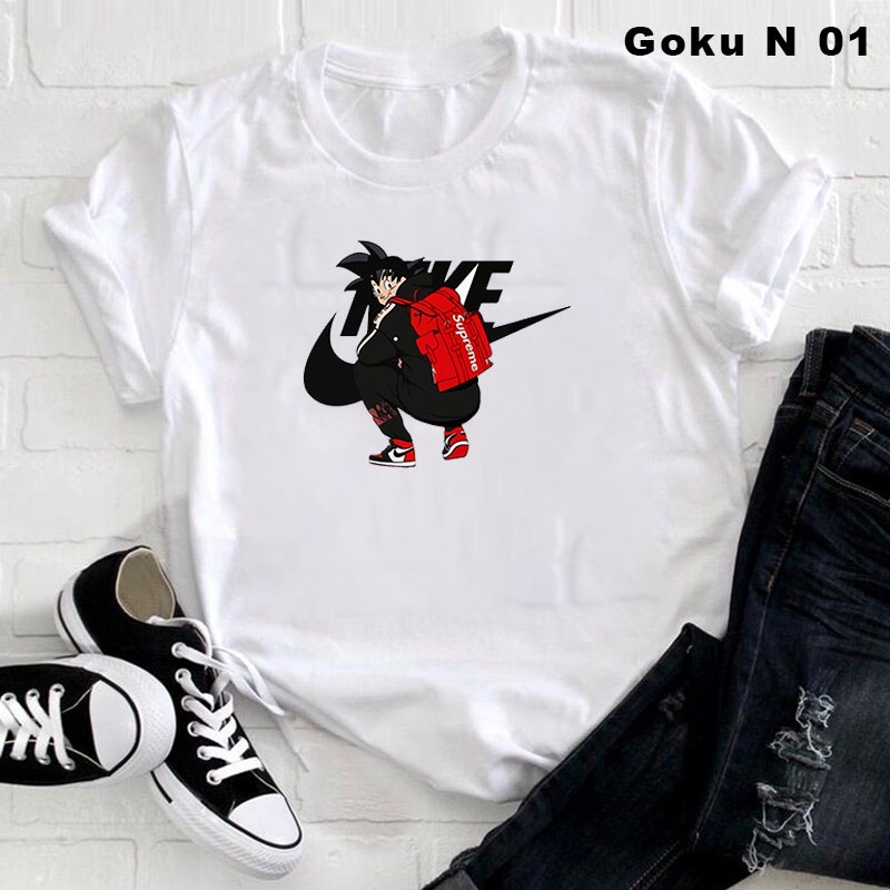 Moda verão dos homens das mulheres dos desenhos animados 3d imprimir  camiseta dragon ball z harajuku manga curta t plus size roupas de casais  para adolescentes - AliExpress