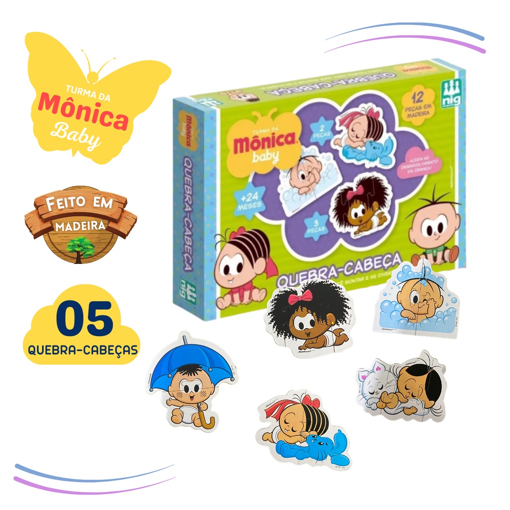 Brinquedo Turma Mônica Toy Quebra Cabeça Infantil 500 Peças - Bambinno -  Brinquedos Educativos e Materiais Pedagógicos