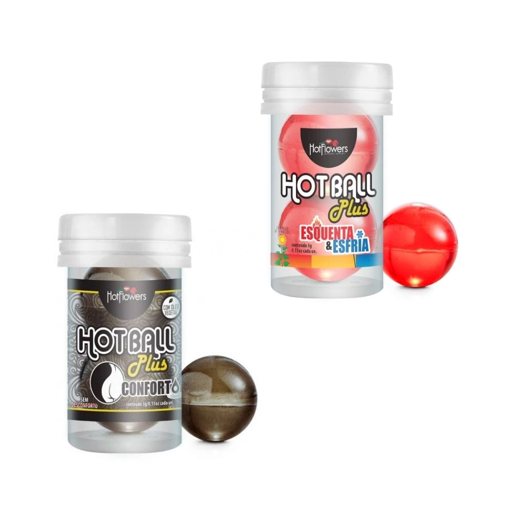 Bola Explosiva Íntima de Placer Hot Ball Plus Doble Hot Flowers