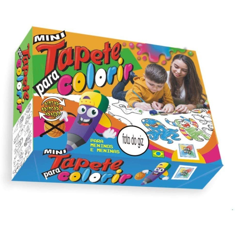 Tapete Bilíngue com Apagador para Colorir - Play-Doh - Fun - Ri