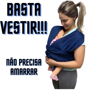 Sling De Bebe Carregador Canguru De Vestir Cores Promoção