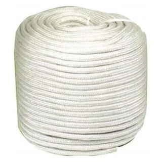 Corda De Poliéster Branca Amarrar Carga Caminhão 8mm X 40 Metros