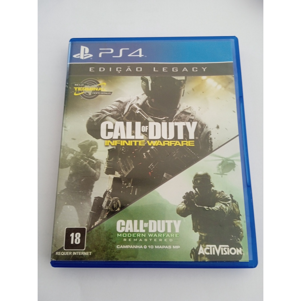 Jogo Mídia Física Call Of Duty Modern Warfare Remastered Ps4 em