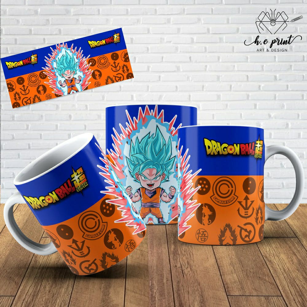 Caneca Dragon Ball Goku Super Sayajin 4