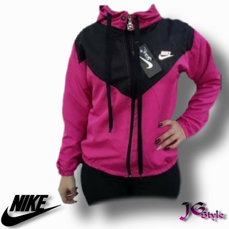 Blusa corta vento nike 2024 rosa