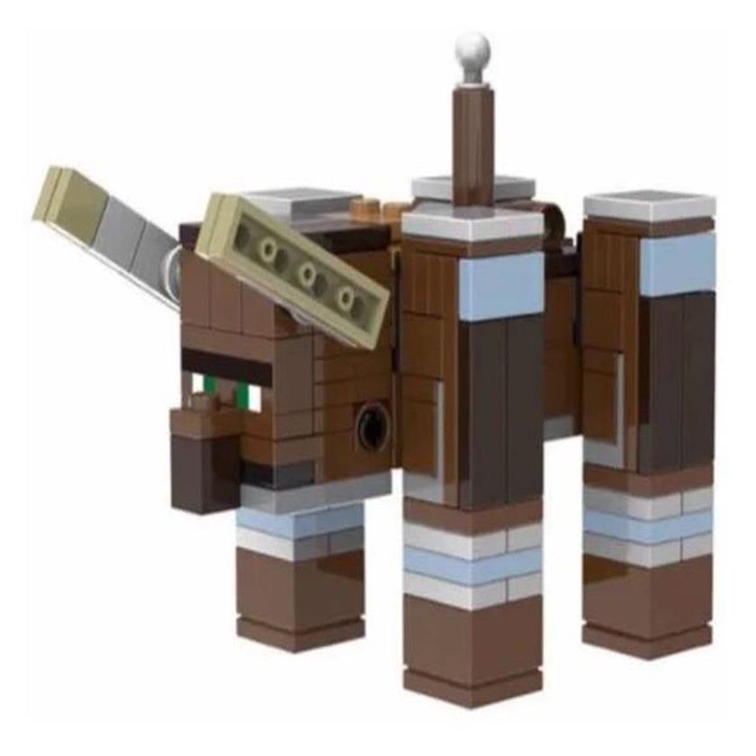 Boneco Minifigure Blocos De Montar Minecraft Skin Black - Mega