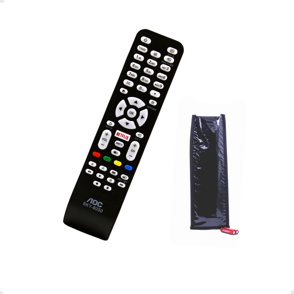 Controle Remoto Para Tv Aoc Com Botão Netflix Led Smart Novo SKY