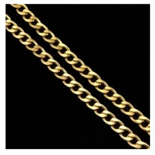 Colar de Corrente/Corrente Aço/Colar de aço inoxidável/Corrente dourado 70cm/Colar masculino