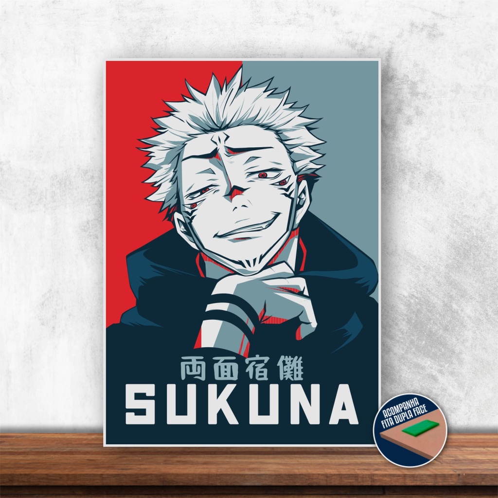 Quadro decorativo Yuuji and Sukuna Jujutsu Kaisen