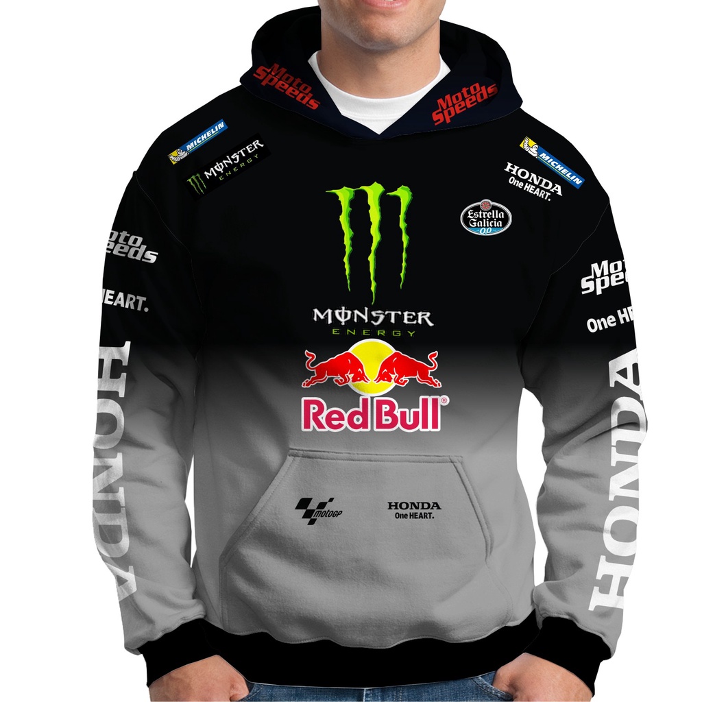 Blusa Moletom MotoGP Honda Motors Pilotos Motoqueiro Uniforme Speed ...