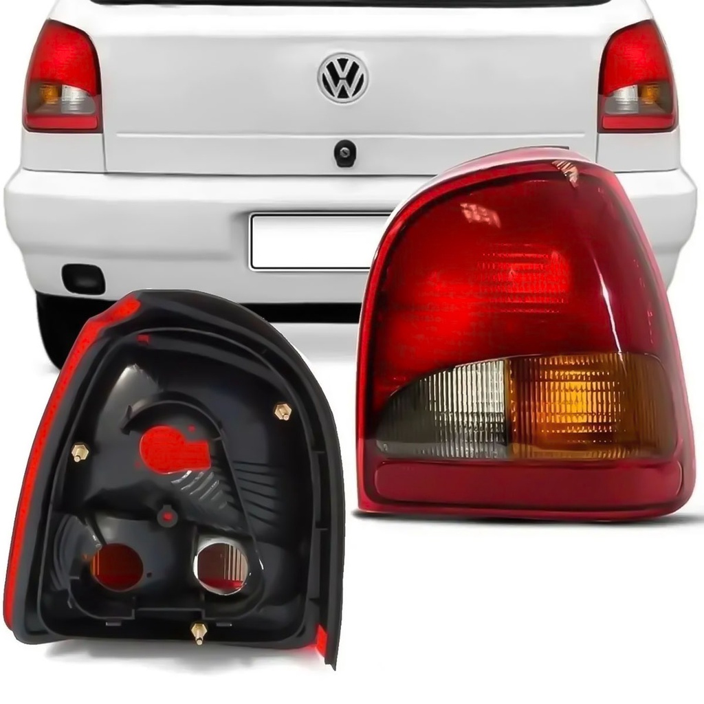 Lanterna Traseira Vw Gol Bola G2 1995 1996 1997 1998 1999 Tricolor ...
