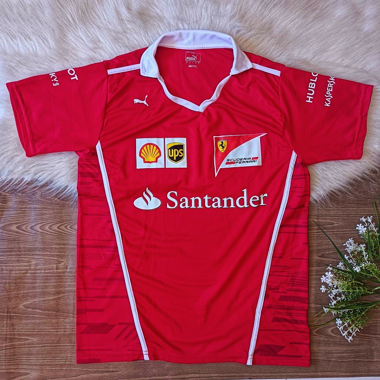 Camisa polo sale ferrari vermelha