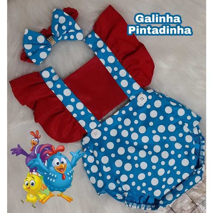 Roupa da galinha pintadinha 2024 feminina