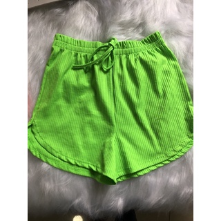 Promoção de Shorts Feminino Poliéster Verde Neon - CT