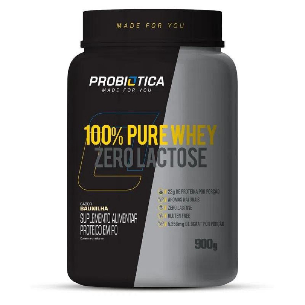 Whey Zero Lactose 900g Baunilha – Probiótica