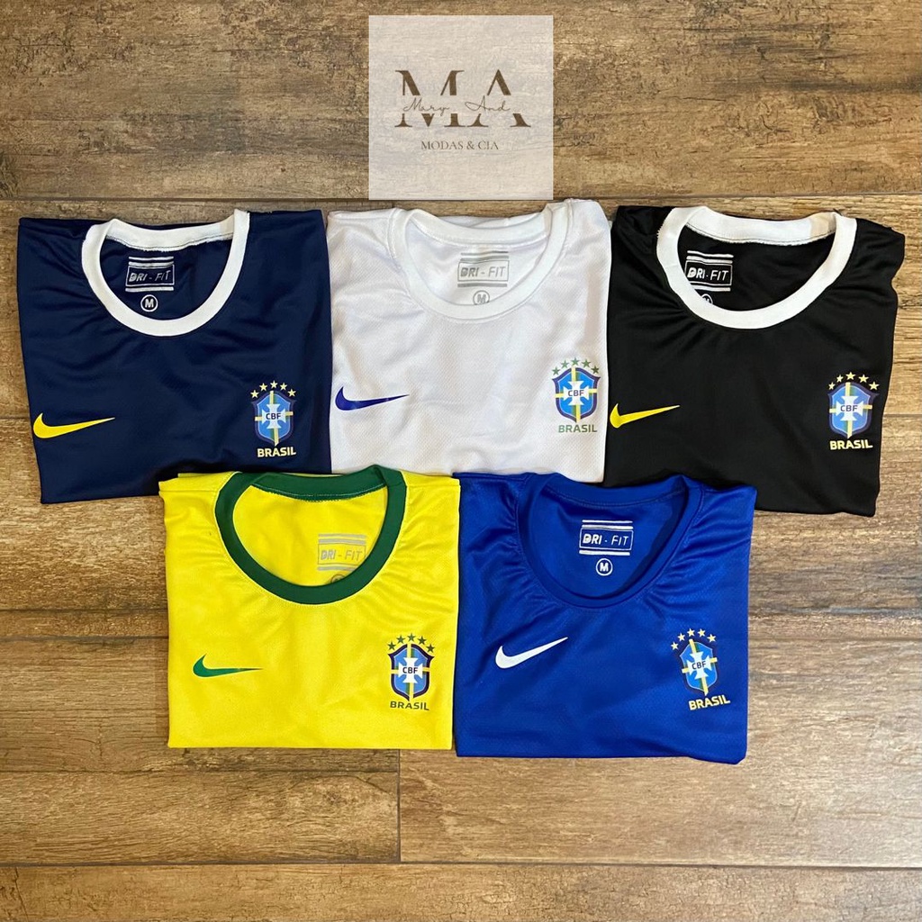 Camisa Camiseta Dri Fit Copa Brazil 2022 Seleção Brasileira, World Cup ...