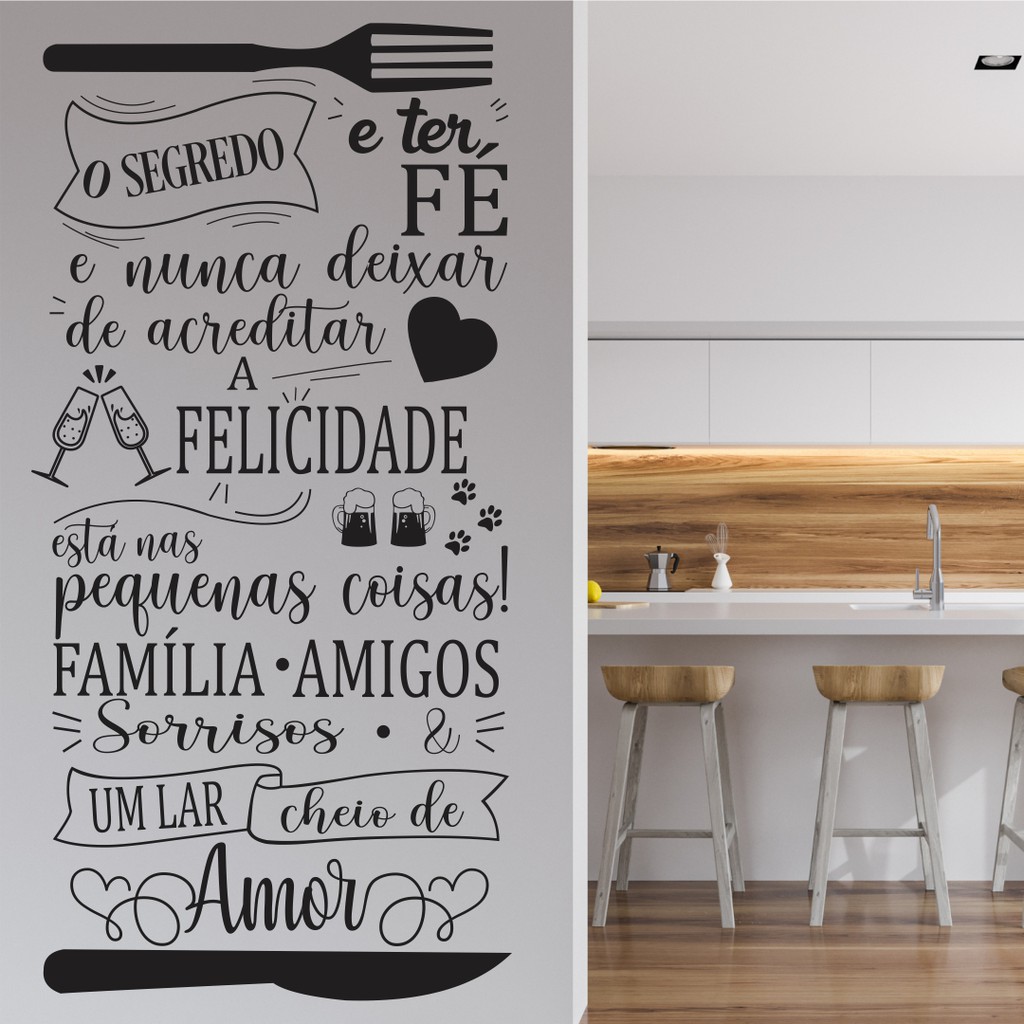 Adesivo Decorativo Para Paredes Frase Pilates 1,00x57cm + Espátula