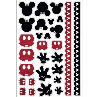 Adesivos Magia com brilho mickey mouse