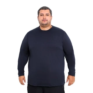 Camisa Plus Size Manga Longa Camiseta Dry Fit Masculina