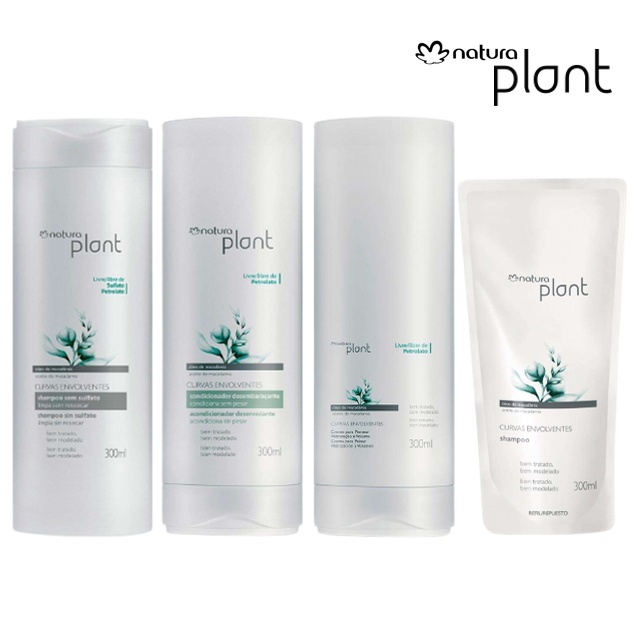 Curvas Envolventes Natura Plant Shampoo, Condicionador ou Creme de