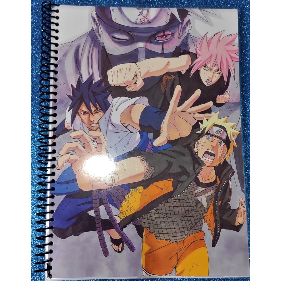 Caderno Personalizado A4 no Tema Naruto