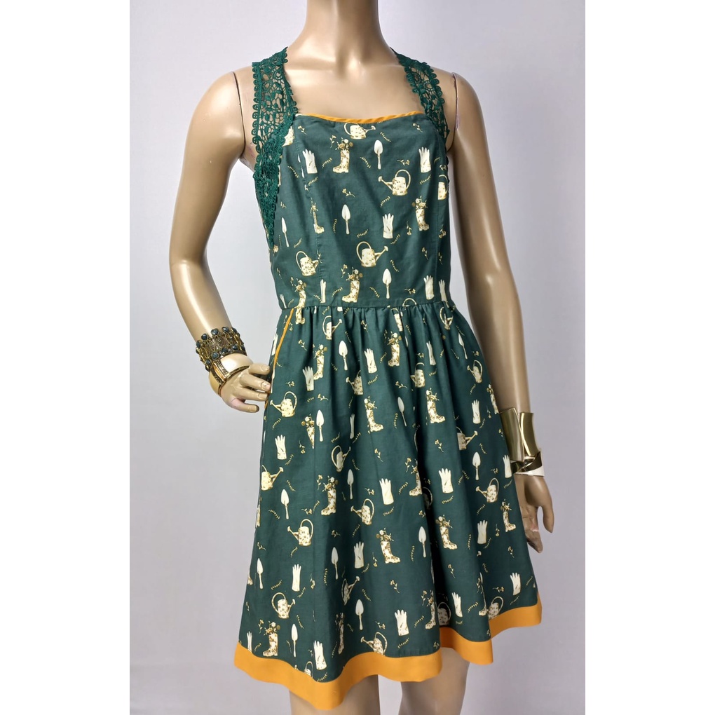 Vestido hot sale verde antix