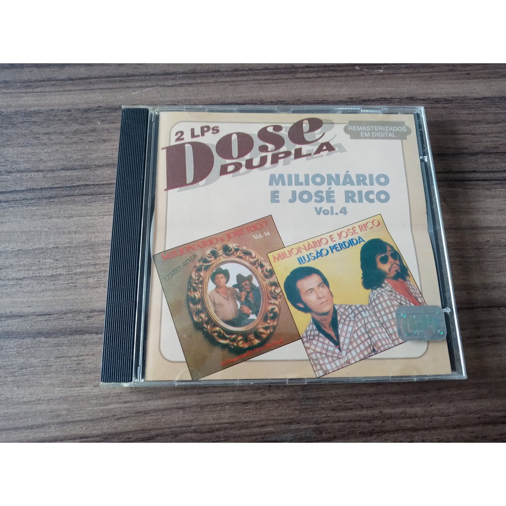 CD Milionário e José Rico volume 4 Coleção Dose Dupla | Shopee Brasil
