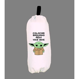 Puxa sacos Organizador Baby Yoda Star Wars Geek Branco