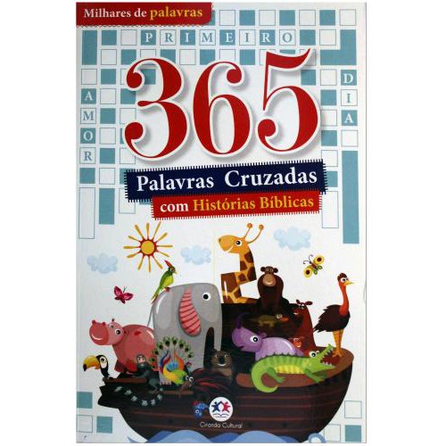 Combo 365 caça-palavras bíblico + Palavras Cruzadas - Com