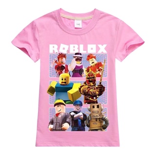 Roblox Camiseta Infantil Feminina De Manga Curta De Algodão Com Estampa De  Desenho / Gola Redonda (100-170Cm)