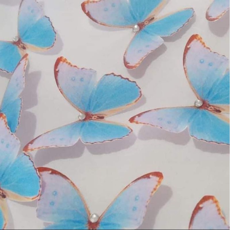 doces_dabeca - Bolo da borboleta azul No acetato