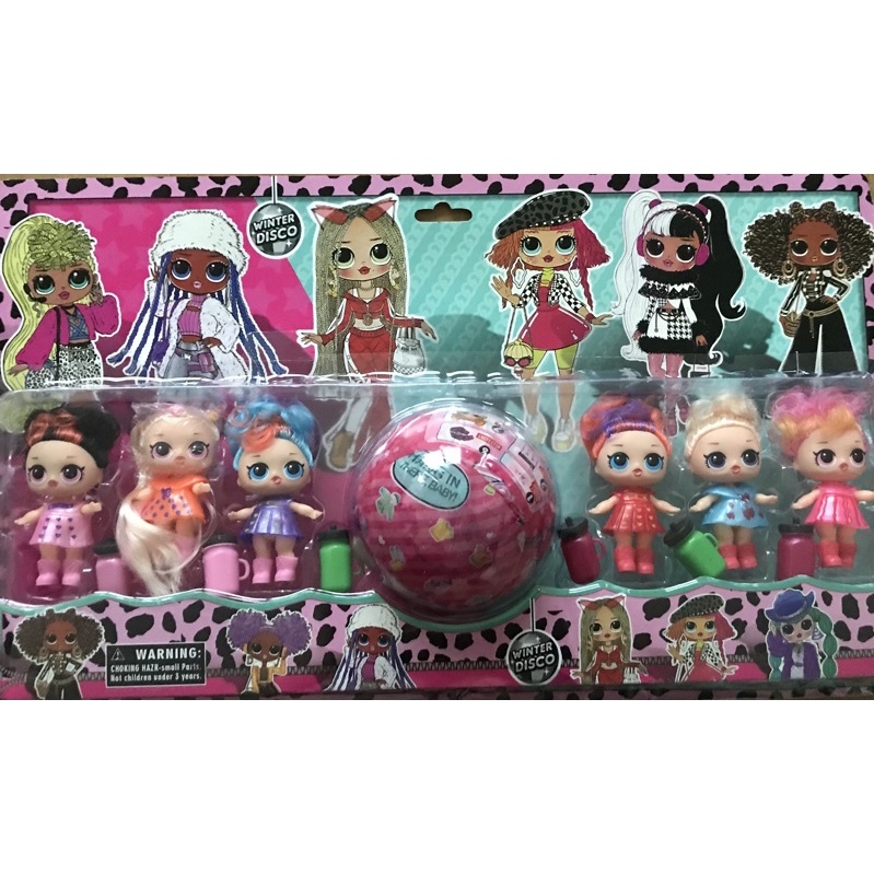 Kit c/6 Bonecas lol Surprise Mgae Cares Boneca LoL Articulado + Bola ...