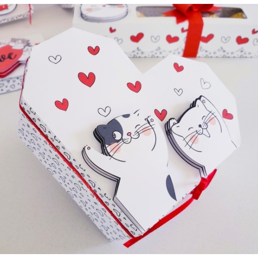 Caixinha coração para bombom - Dia dos namorados / Outras ocasiões