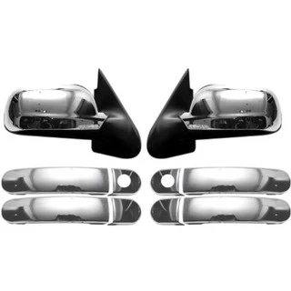 Kit Aplique Capa de Maçaneta e Retrovisor Cromado para Gol G3 G4 Santana e Golf