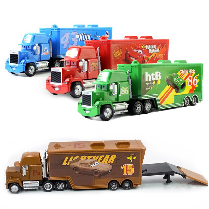 Disney cars mack transporter clearance and 15 diecast cars