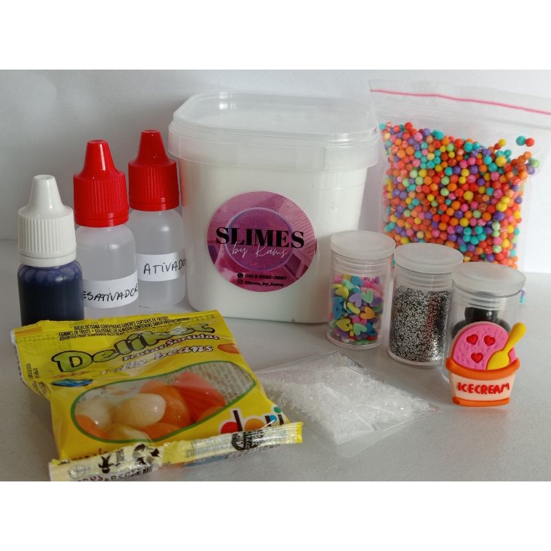 Decore sua slime!! Kit básico!! | Shopee Brasil