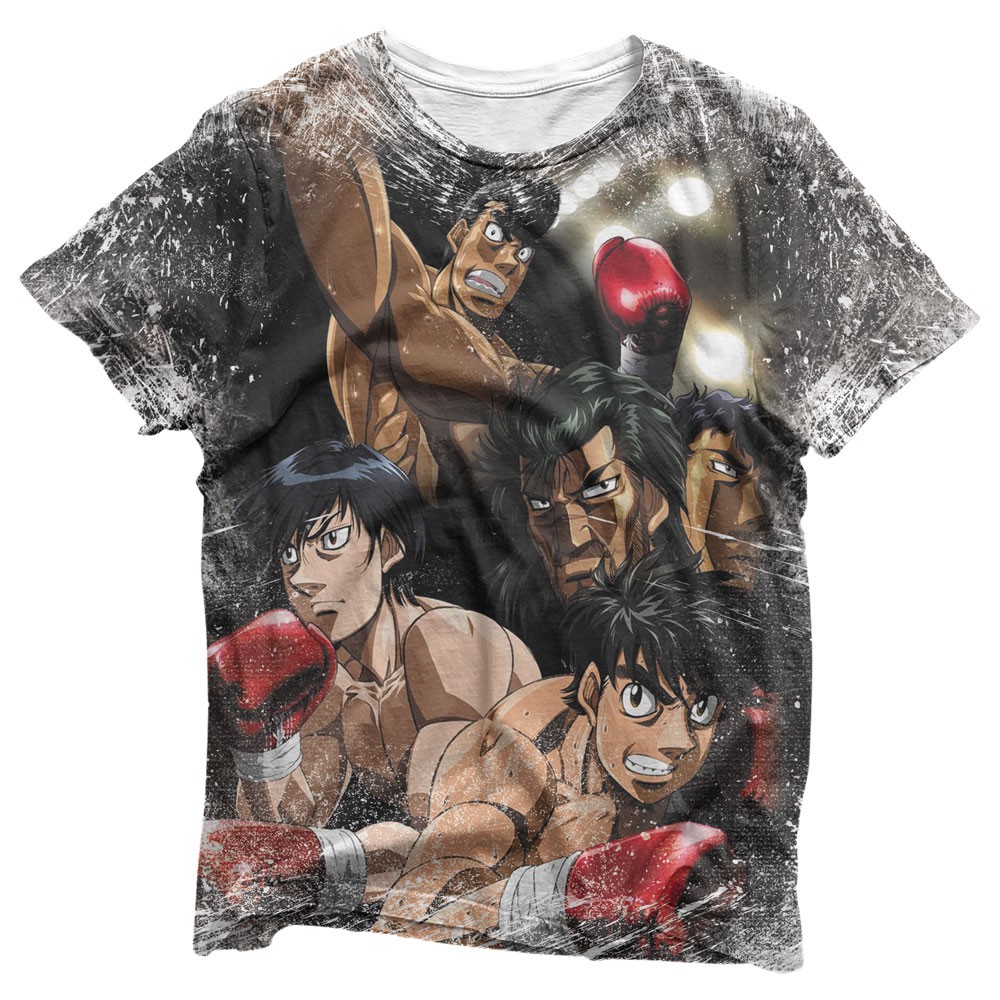 Camisa Hajime no Ippo Personagens - Camisas Hajime no Ippo Estampa Total