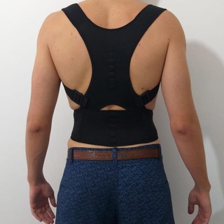 Cuidados de saúde De volta Ortopédico Cinto de cinta da cinta magnética  postura corretivo corset lumbar suporte reta.