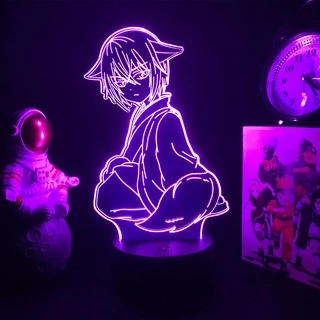 Lâmpada Led Anime Kamisama Beijo Tomoe Figura Para O Quarto Decor Night Light Presente De Aniversário 3d Manga Gadget