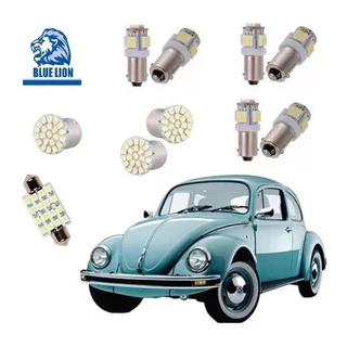 Kit Led Pingo Torpedo Fusca Vw Farolete Placa Teto Ré Seta