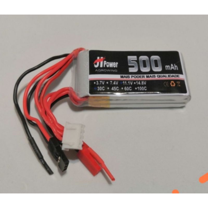 Bateria Lipo 11.1v 500mah 25c Aeromodelo / Automodelo Aero Aviao Shockfly Kit Luz Tucano Robotica PROMOCAO