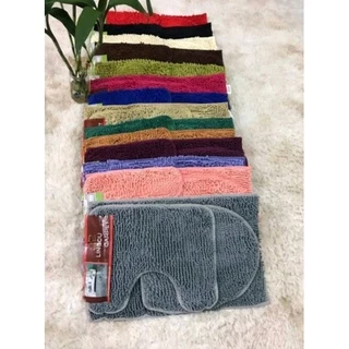 Jogo Tapete Macarrão Chenille De Banheiro 3 Peças. PROMOÇÃO!!!