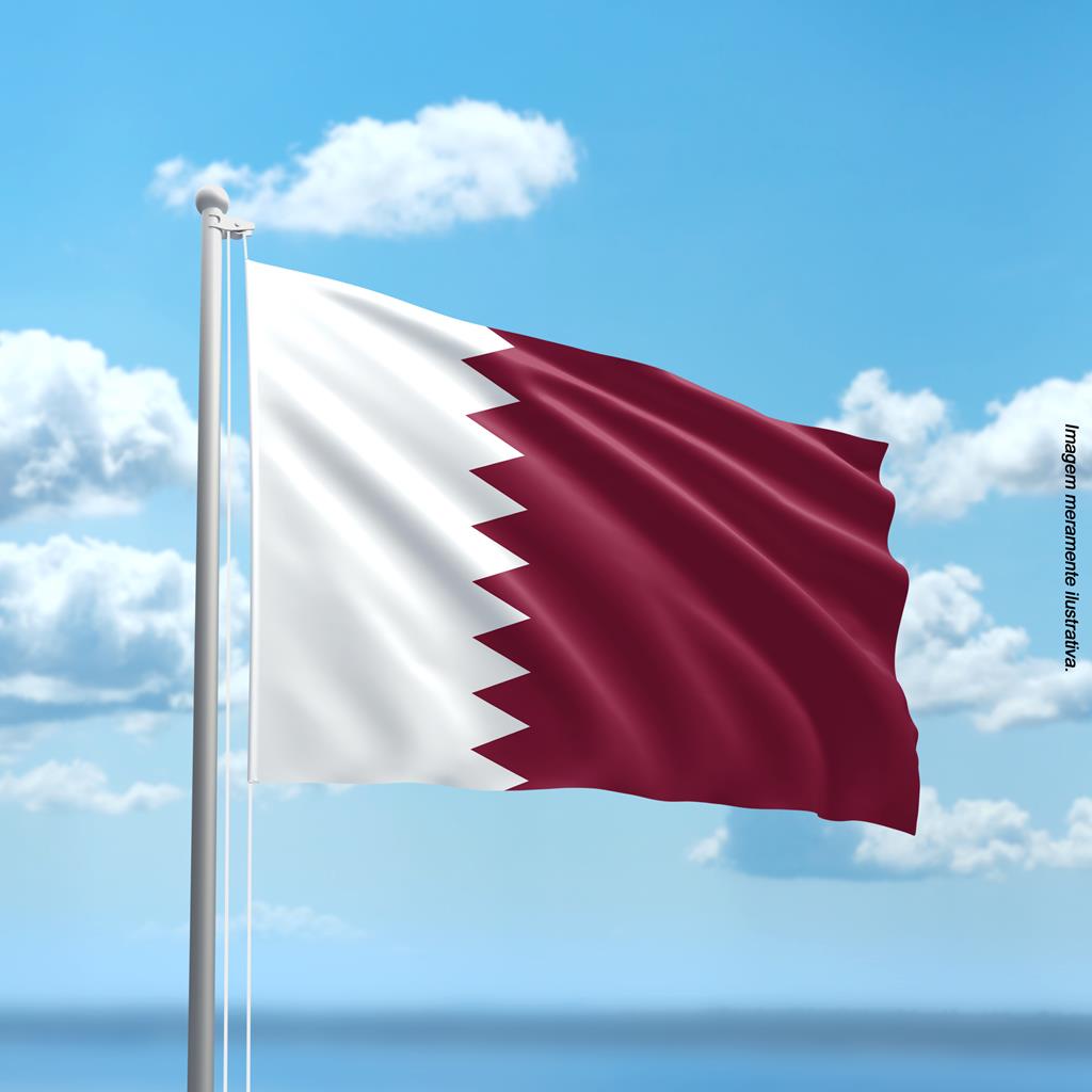 Bandeira Catar 150x90 Cm Tecido Oxford 100Poliéster Oficial Qatar