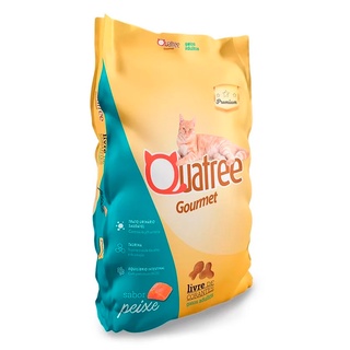Ração Quatree Gourmet Gatos Adultos Peixe - 1kg