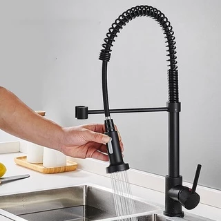 Torneira Cozinha Gourmet Pia Bancada Ducha Mesa Luxo Preto Fosco 5107h Luuk Young