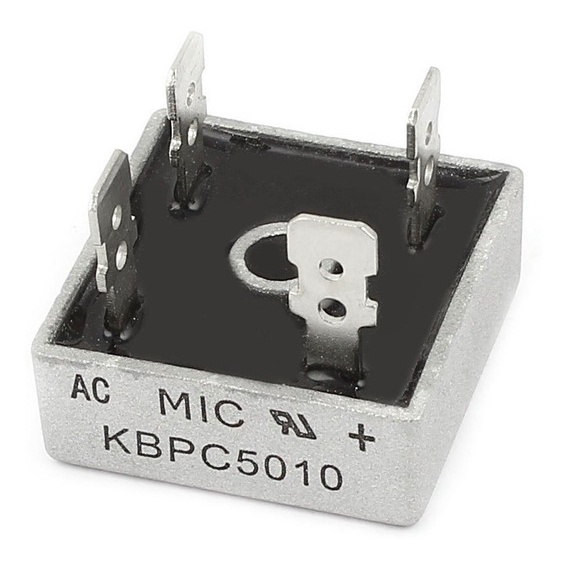 Pont De Diodes KBPC5010 50A 1000V - Redresseur Monophase, Connexion Faston, Pour Courant Fort