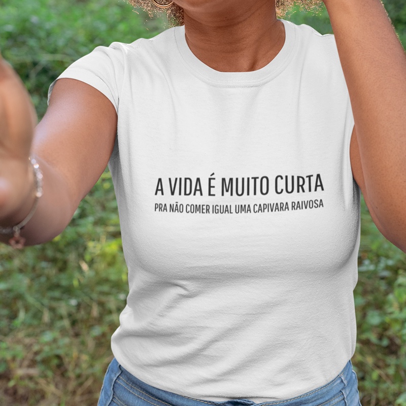 Camiseta Capivara Meme Fofo Latinoamerica Unissex